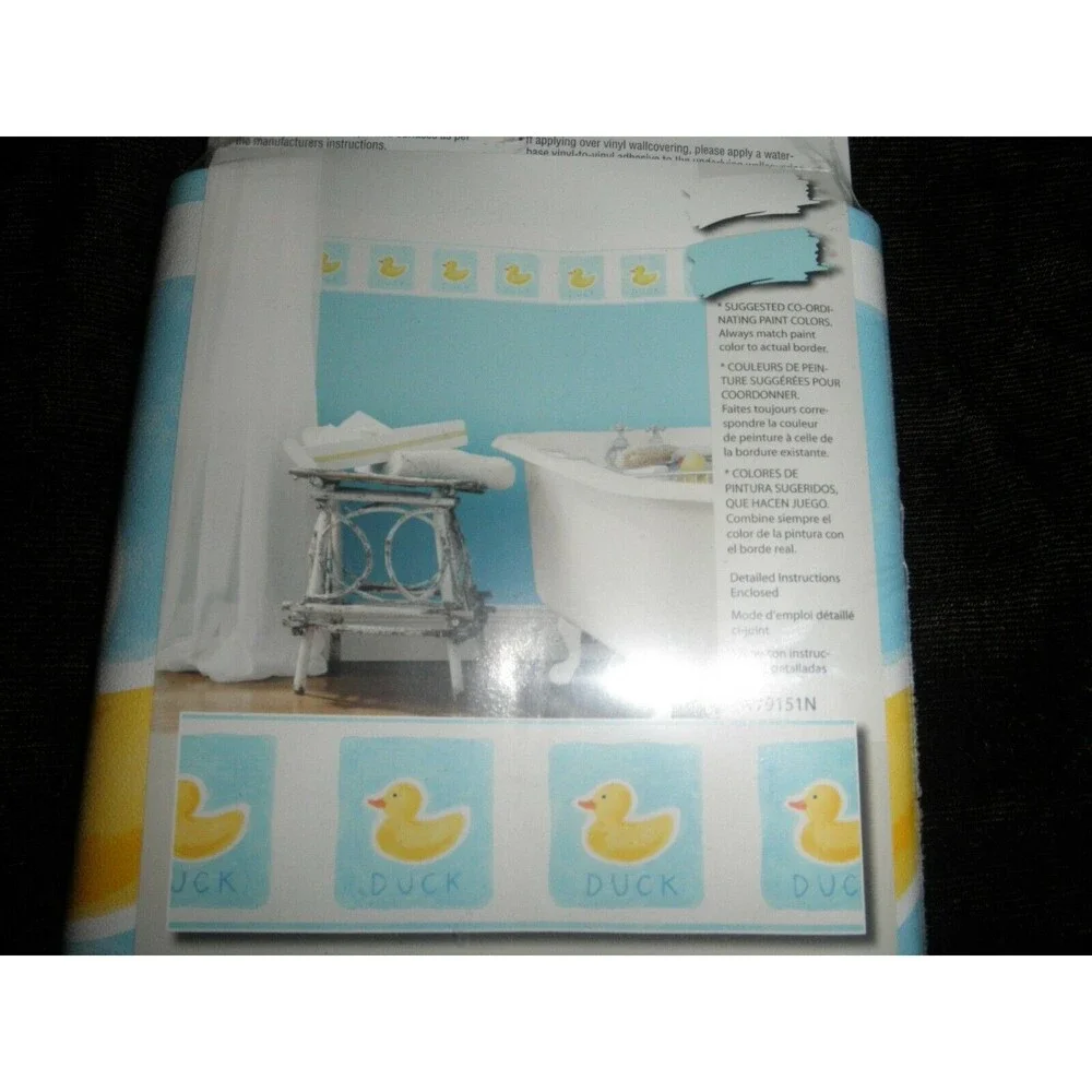 NEW by NORWALL WALLPAPER BORDER CHILDREN DUCKS (5 YARDS, 7
